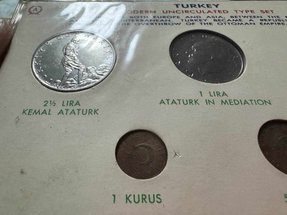 TURKEY 6 Coins 1965 UNC Set