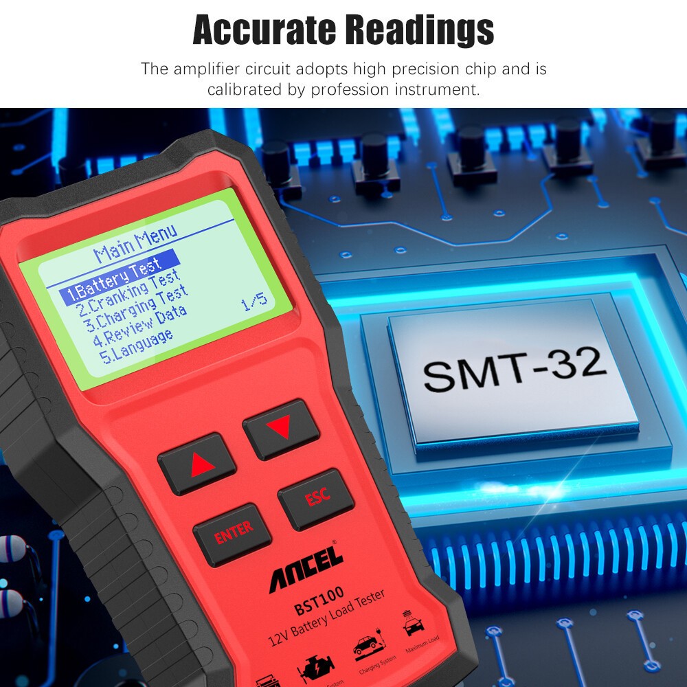 BST100 Car 12V Battery Analyzer Battery Load/Charging/Cranking System Tester
