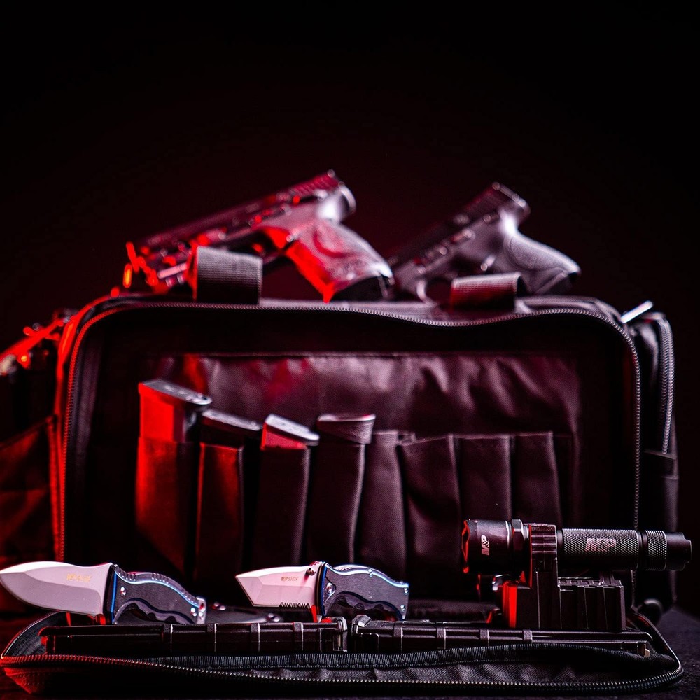 Compact Officer Range Bag with Pistol Pouches