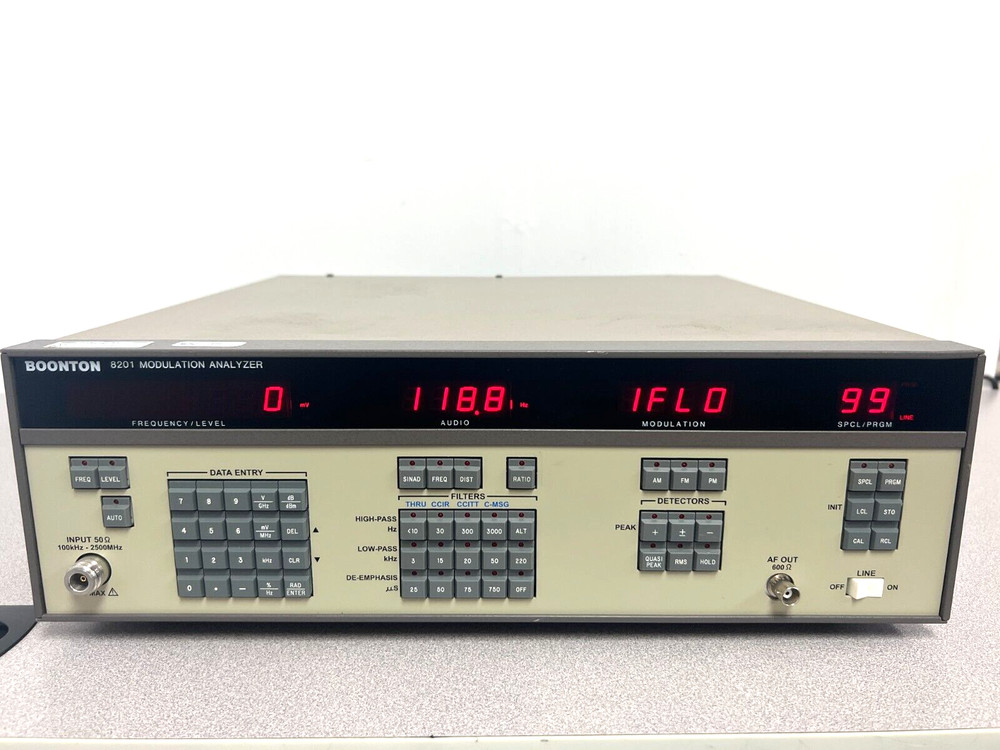 Boonton 8201 100 kHz to 2.5 GHz Frequency Range, Modulation Analyzer