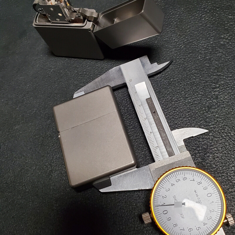 EDC Titanium Alloy Square Box Large Hinge Thick Shell Windproof Portable Tools