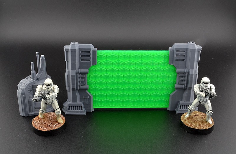 Imperial Laser Gate and Controller 28mm Star Wars Legion Terrain Sci-Fi Scenery