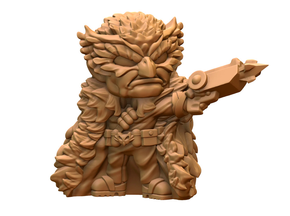 Capsule Chibi - Owlbearman (Grappling Gun)