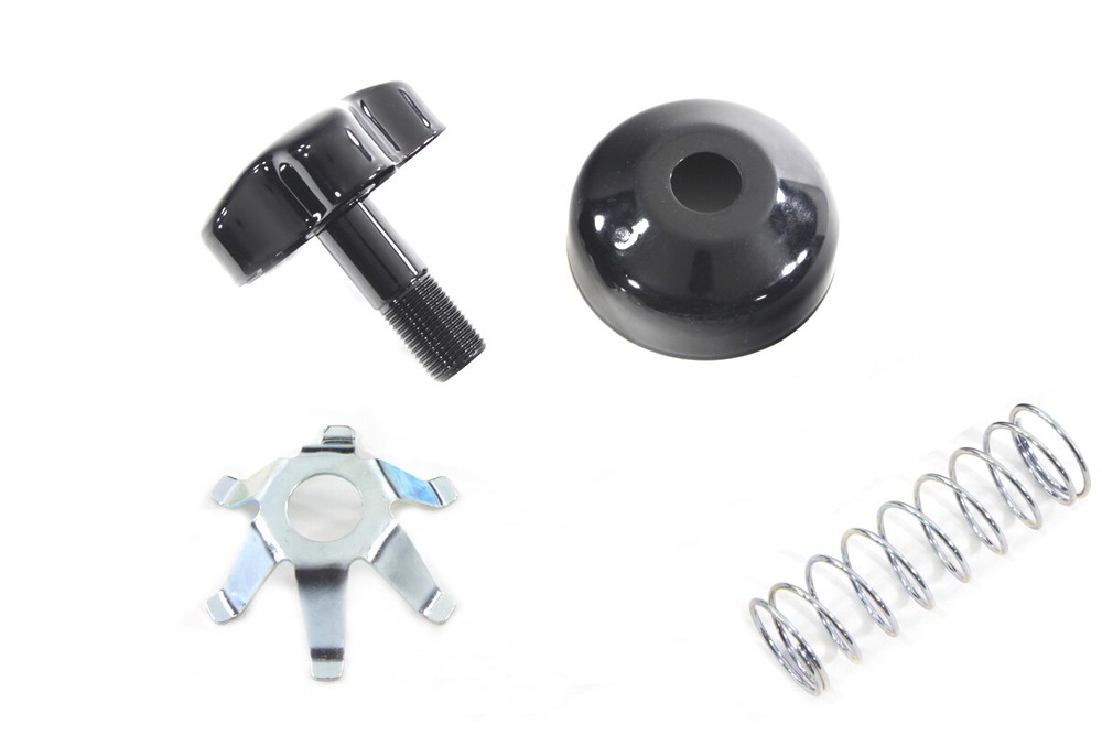 FL Fork Steering Damper Knob Kit Black fits Harley Davidson