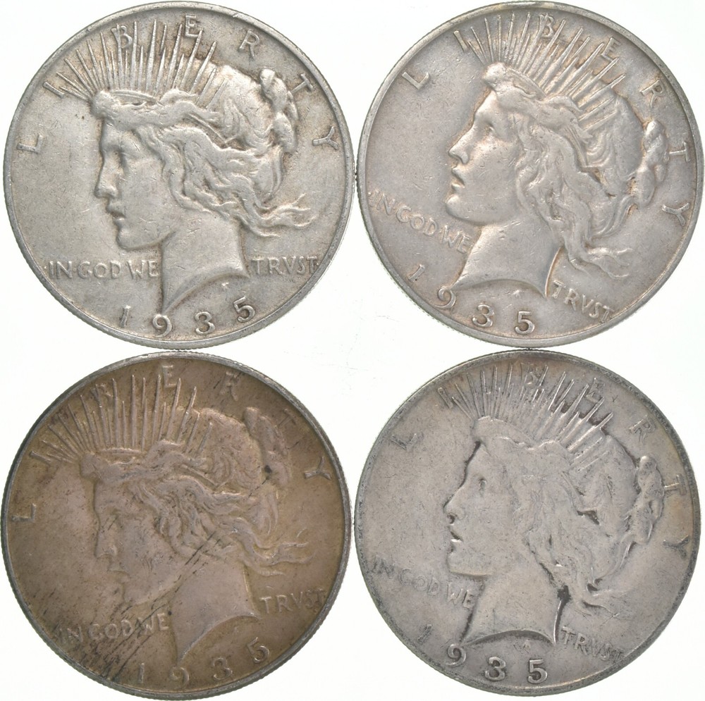 1935-S Peace US Silver Dollar - 90% San Francisco Minted