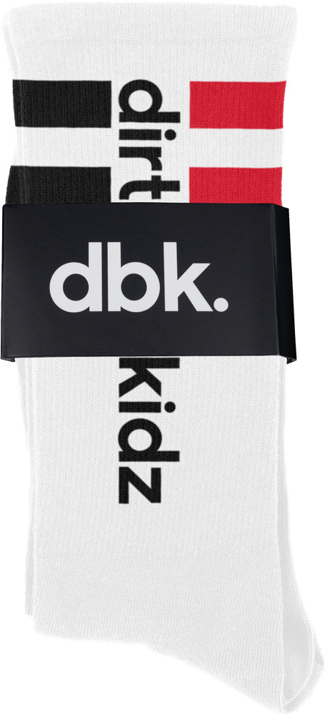NEW! DBK BASIC SOCK 2 PACK BLACK/WHITE - ONE SIZE