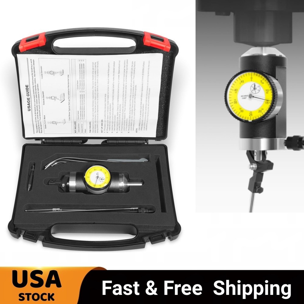Coaxial Centering Indicator Co-Ax Precision Milling Machine Test Dial .0005 CNC