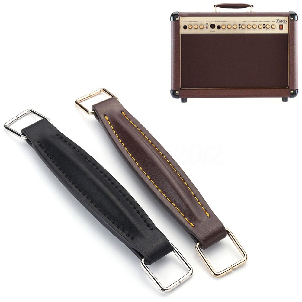 Guitar Leather Handle With Fitting For Marshall Amp AS50D AS100D Black/Coffee