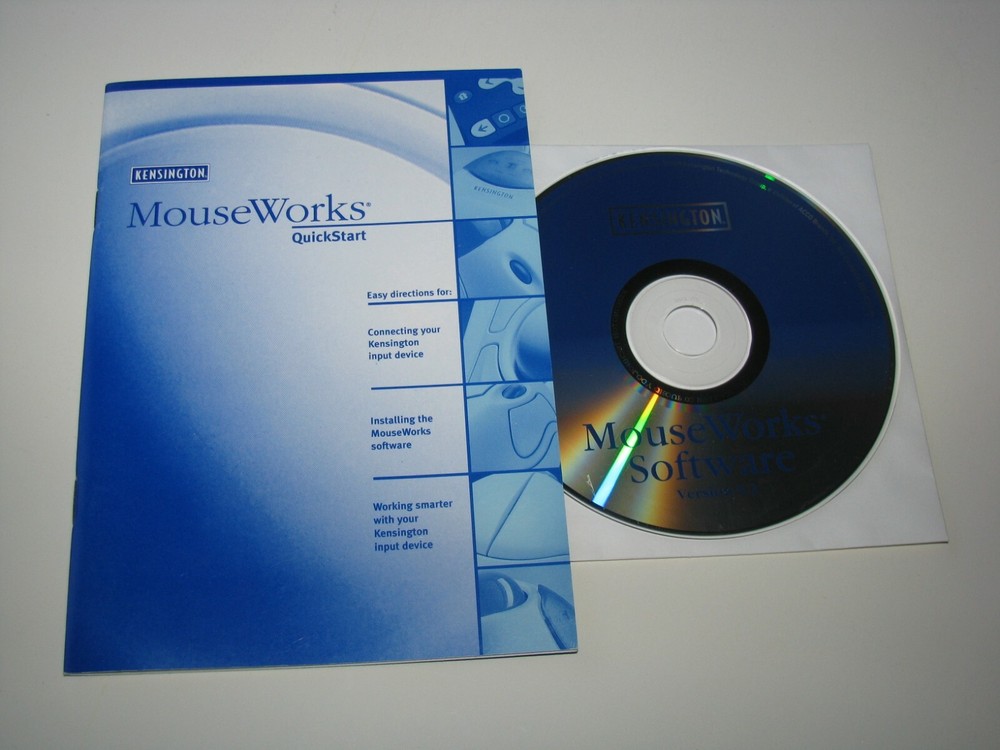 Kensington Computer PC Mouse Works Software 5.2 Driver Disk & Quick Start Guide