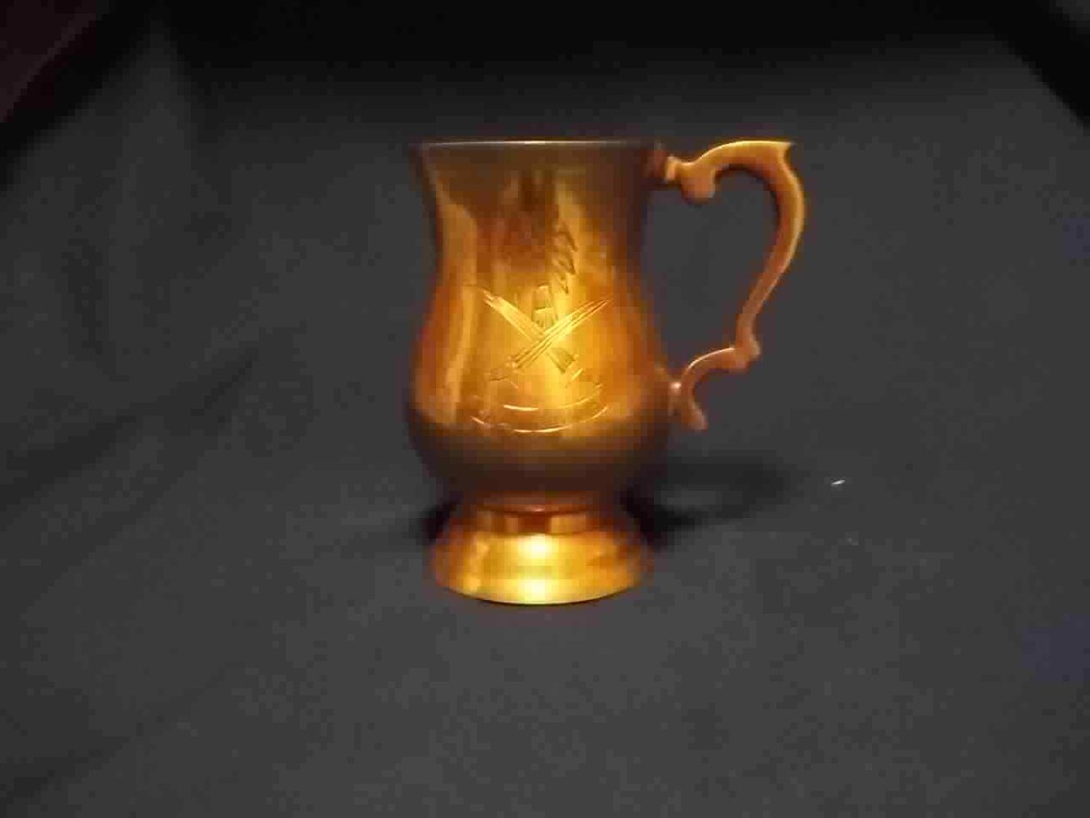 saudi arabia brass mug
