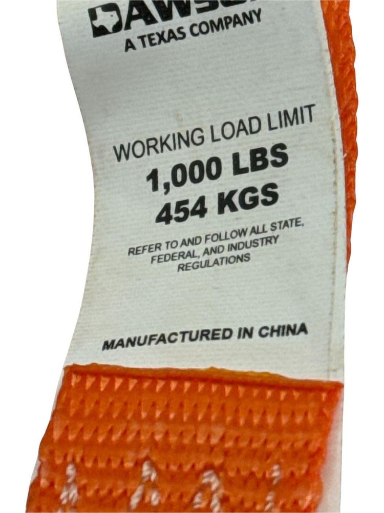 1"X16' Ratchet Strap with S-Hook 4 Pack