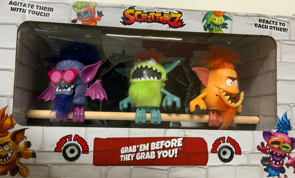 🦍 Scritterz Frumps Interactive Mini Monsters, Store Display, Working👌