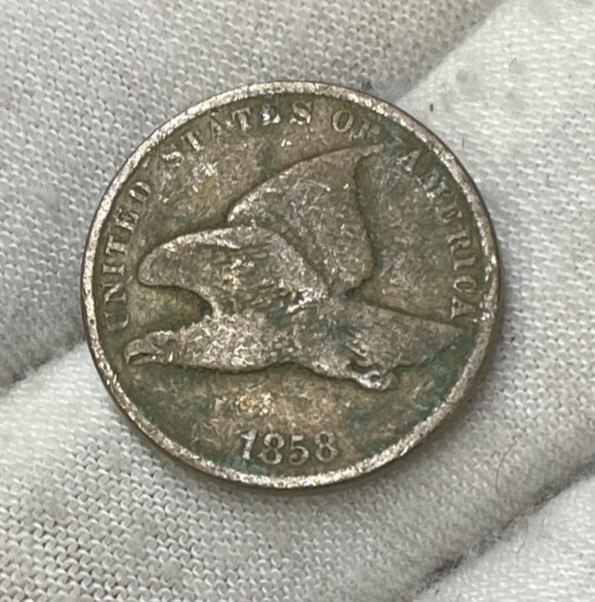 1858 US Flying Eagle Cent Rare High Value