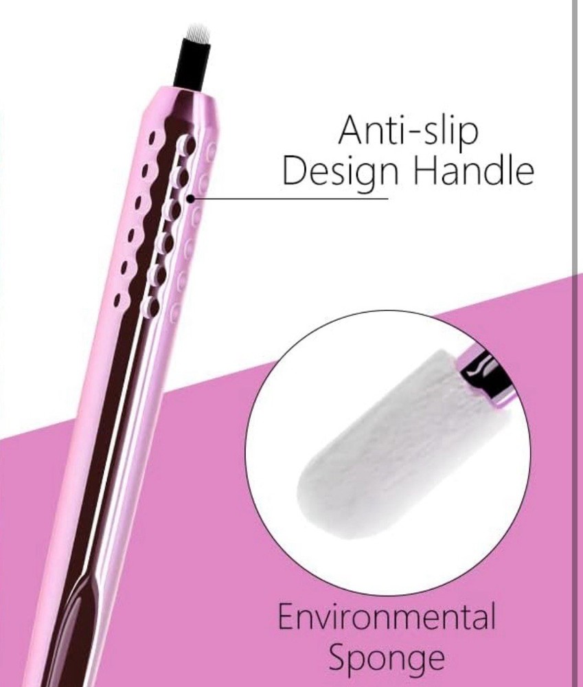 10 Pack Microblading Disposable Microblading Pen Pigment Sponge Disposable Tool