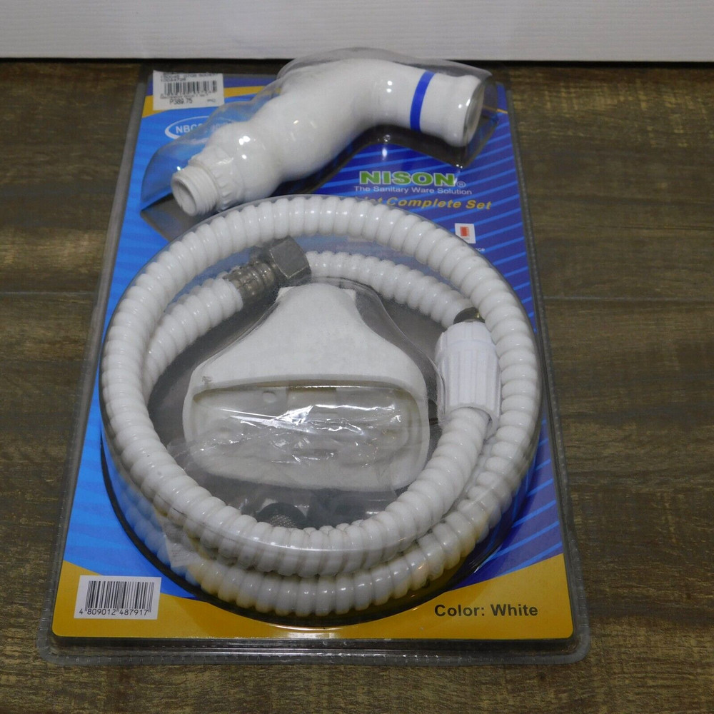 NISON NBCS 90W complete bidet set, handheld sprayer, White NEW IN PACKAGE