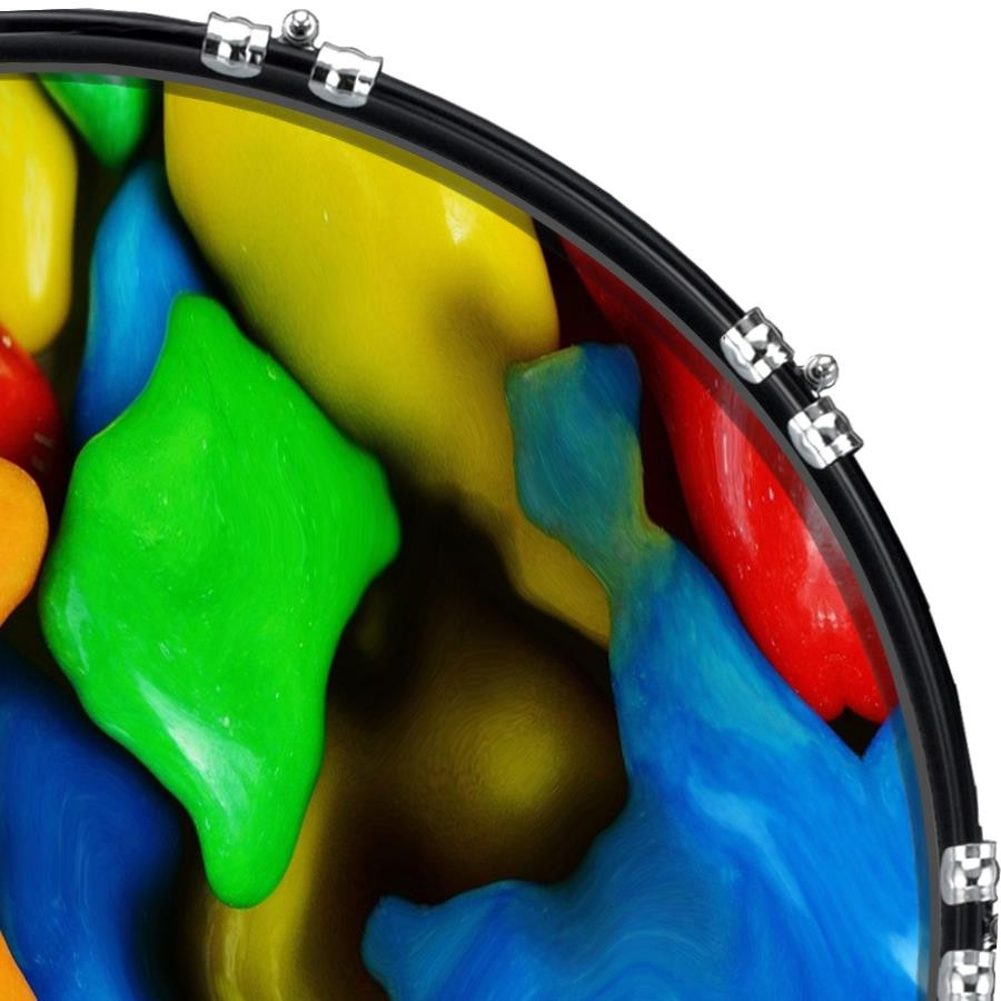 20" Custom Bass Kick Drum Front Head Graphical Graphic Pattern 10