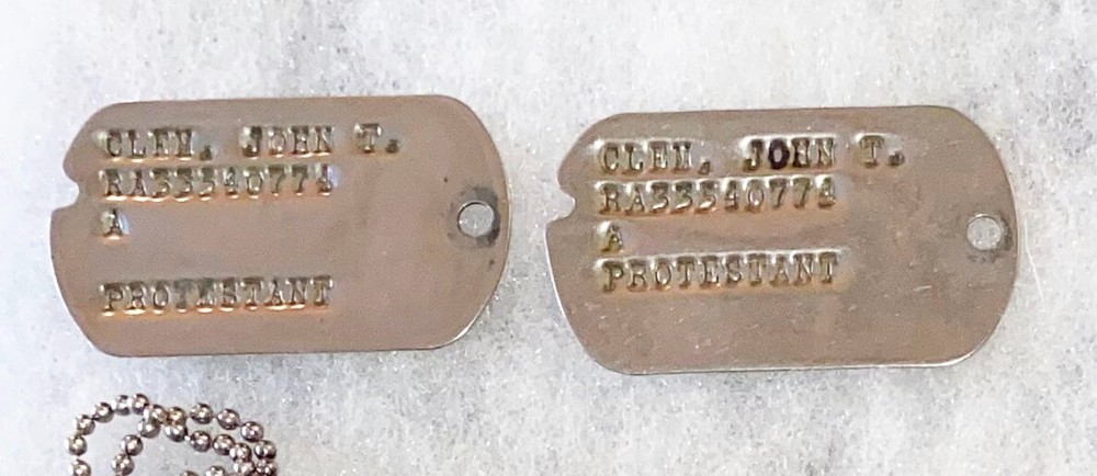 John Clem Dog Tag Set