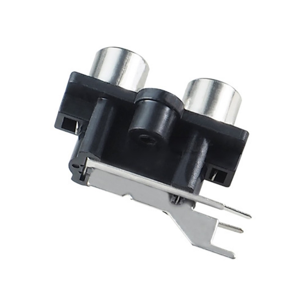 Good Quality 2PCS RCA Female Socket Panel Mount Connector for Home Audio Systems