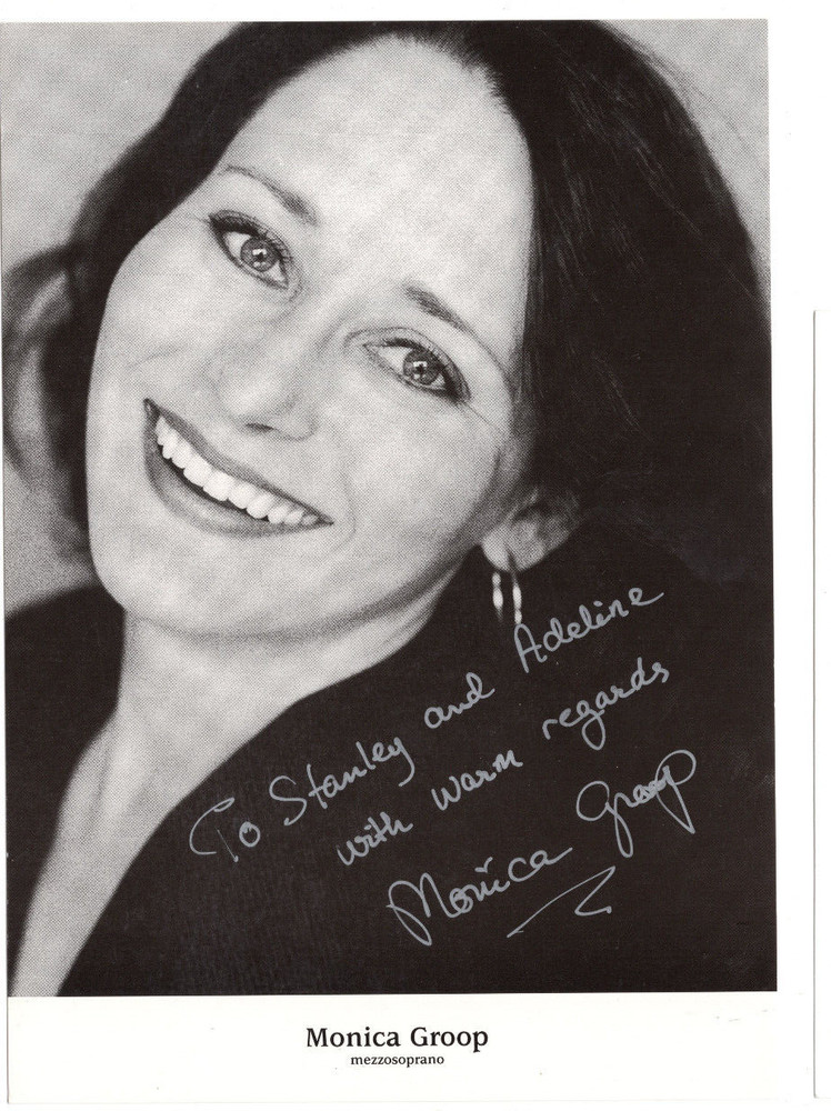 Monica Groop Signed Photo & Note / Autographed Opera Singer