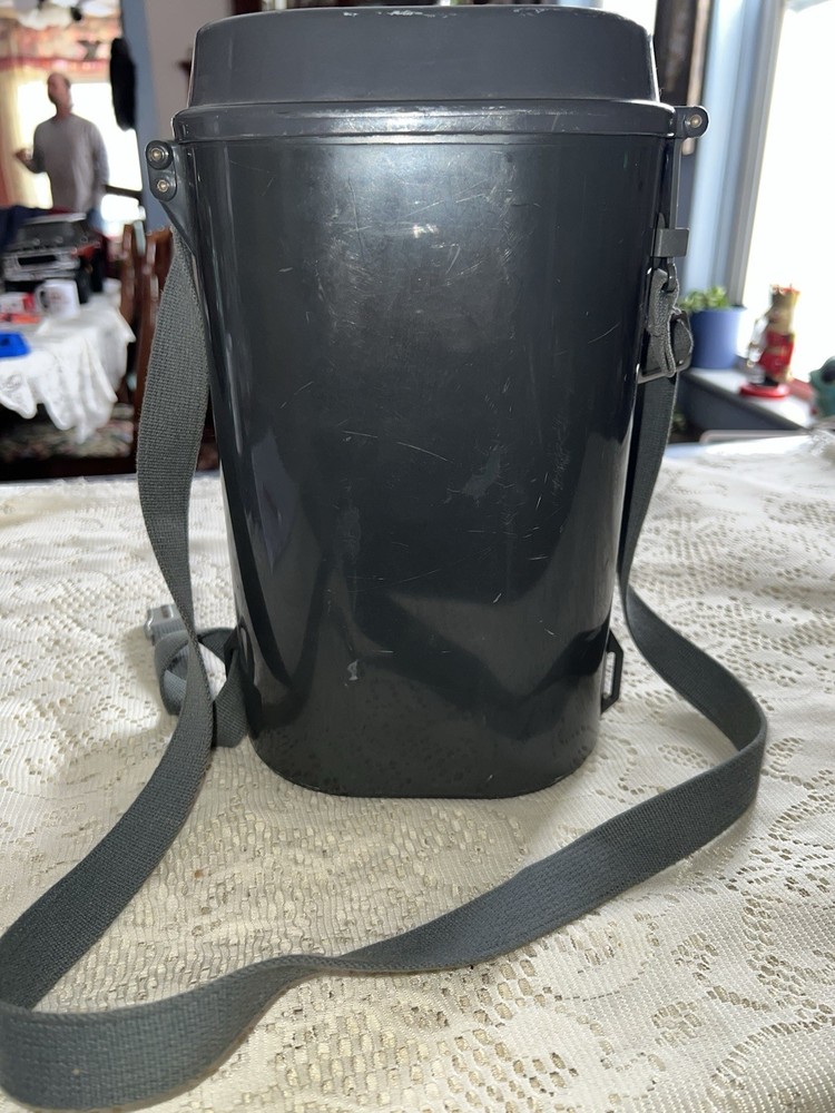 Vintage Gas Mask With Plastic Carry Container (01000)