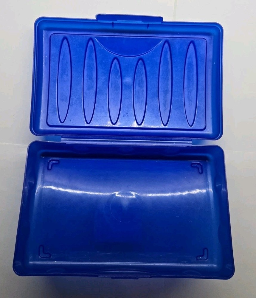Spacemaker 2 Blue Striped Pencil Crayon Box