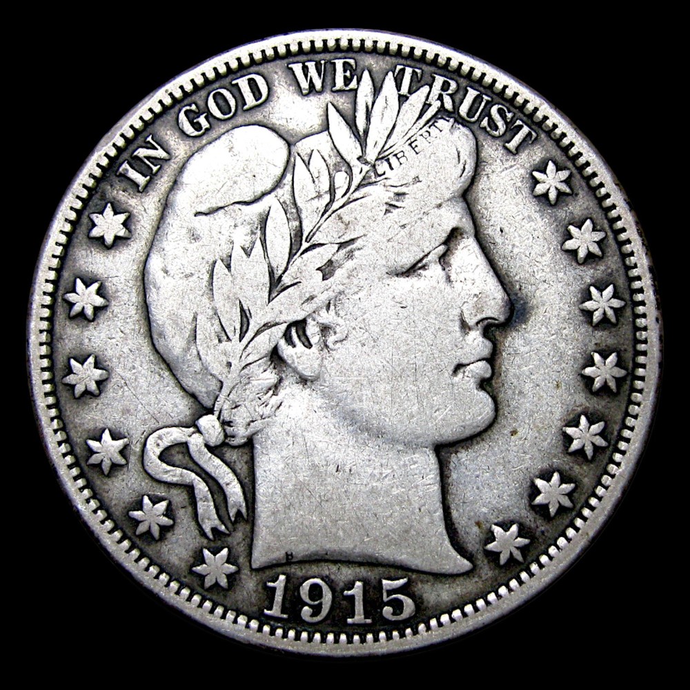 1915-D Barber Half Dollar Silver ---- Nice Condition Coin ---- #220V
