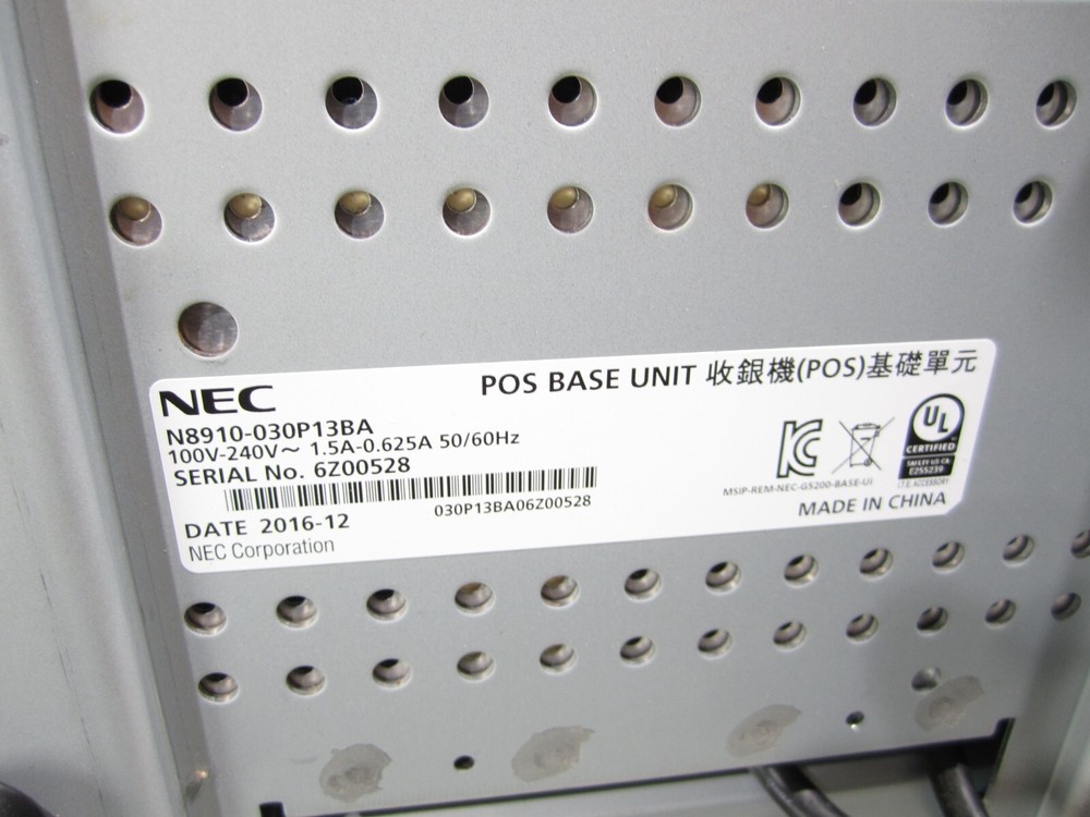 NEC POS Terminal Touch Screen TW52FL POS Core Unit and Base unit
