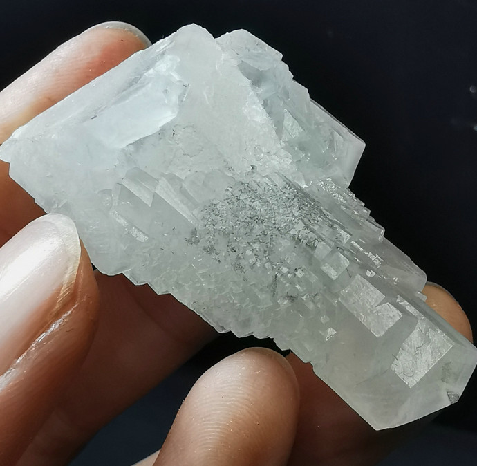 UV Fluorescent Stair Step Stacked Elestial Calcite