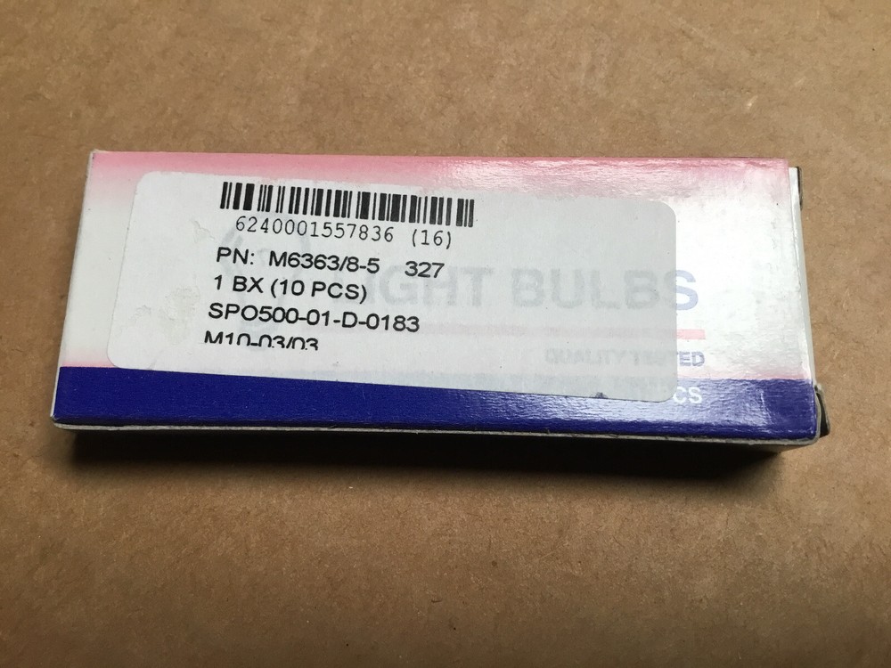 327 Miniature Lamp Bulb 10 each