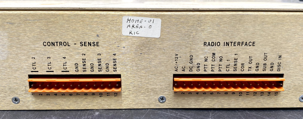 ZETRON MODEL 49 TRUNKING REPEATER MANAGER 1133-101 MISSING FRONT PLATE