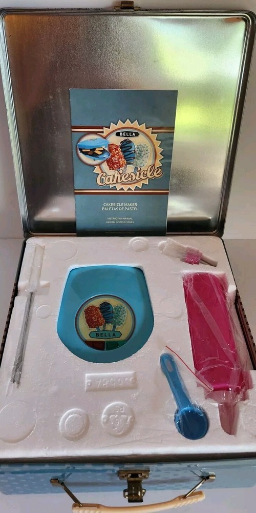 Bella Cakesicle Maker Kit Decorative Tin Box Accessories. Fun Gift, new