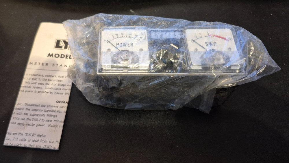 LYKES SWR-2 STANDING WAVE BRIDGE/RELATIVE POWER METER