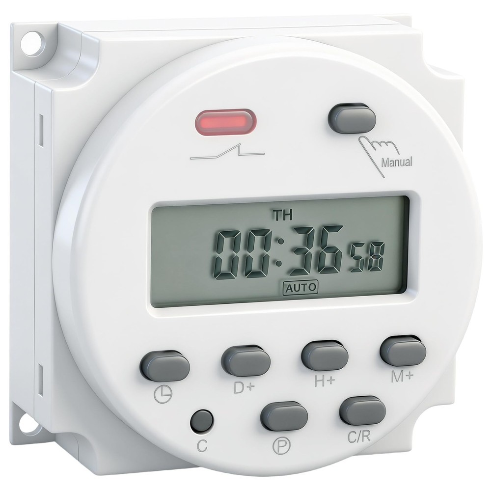Timer Switch, CN101A, DC/AC 12V 16Amp, Digital LCD Power Programmable Timer T...