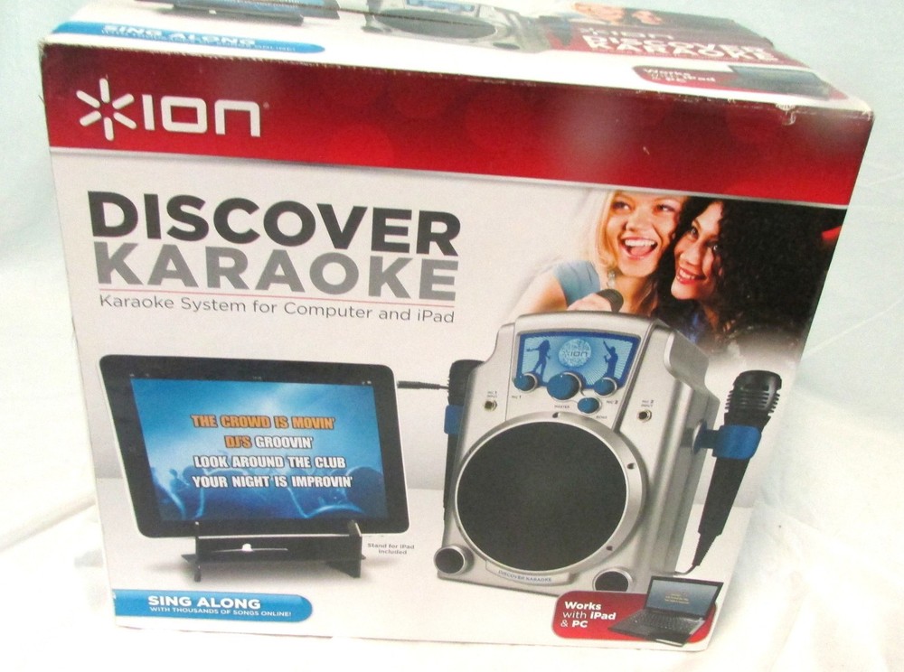 ION Karaoke System For Computer And iPad, NIB