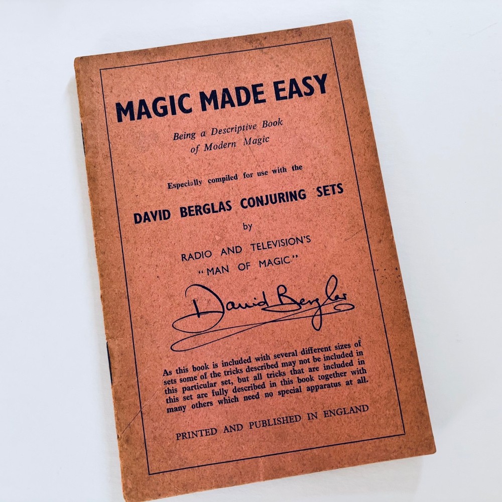 Magic made Easy David Berglas Booklet