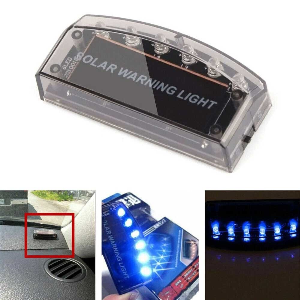 Solar-Powered LED Dummy Alarm Light - Anti-Theft Security Warning Flash Light