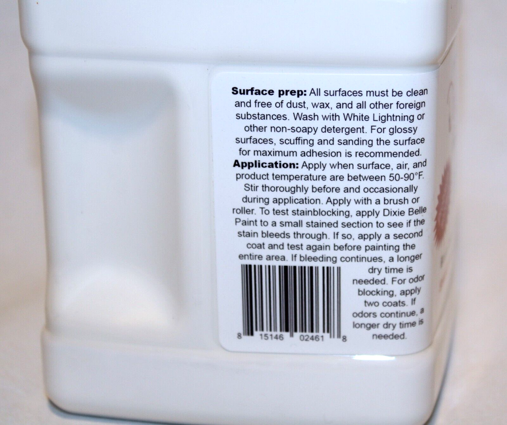 Dixie Belle Paint Company Boss White Primer 32 oz Problem Solver - Sealed Jar