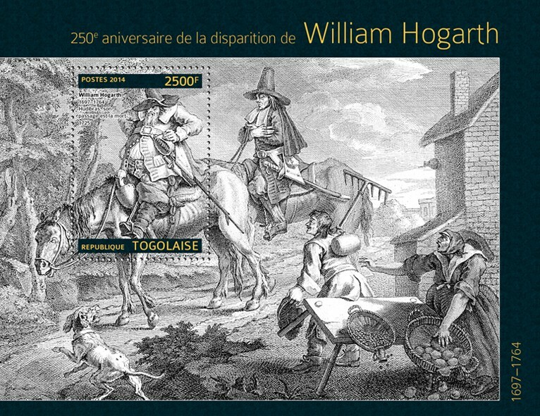 2014 TOGO MNH. WILLIAM HOGARTHT   |  Michel Code: 5917 / Bl.1003