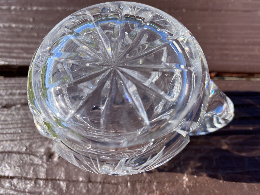 Pinwheel Star Lead Crystal Creamer