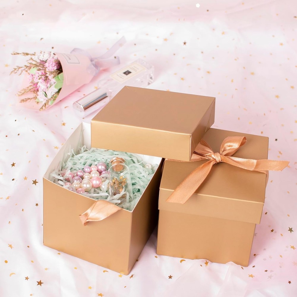 12 Pack Gift Boxes with Lids,Nested Squared Boxes with Lids for Fathers Day, ...