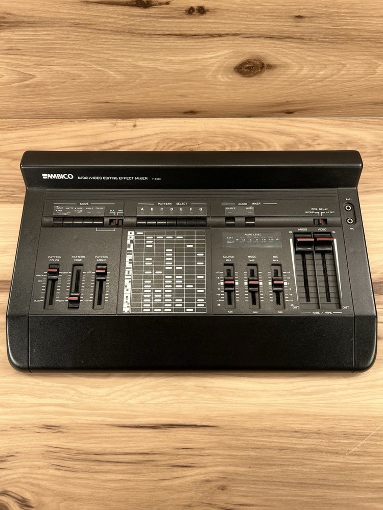 Ambico Audio/Video Editing Effects Mixer Model V-6300 Untested - Powers On