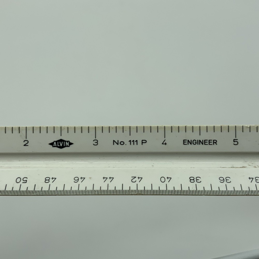 Alvin No. 111P 3 Sided Ruler Engineer Triangular Vintage Made in West Germany