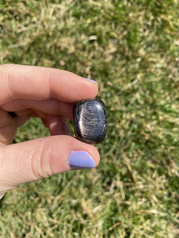 Hypersthene Tumbled Stone - Polished Natural Hypersthene Crystal from Australia