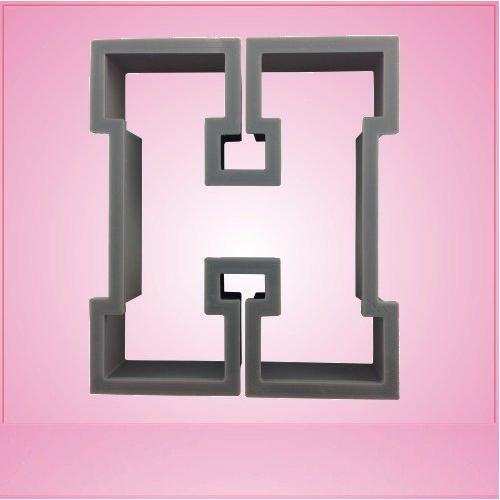 Varsity Letter H Cookie Cutter 2 inch (plastic)