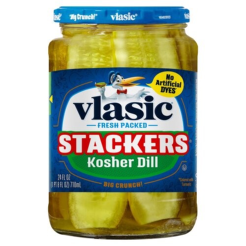 Vlasic Stackers Pickle Kosher Dill 24 oz