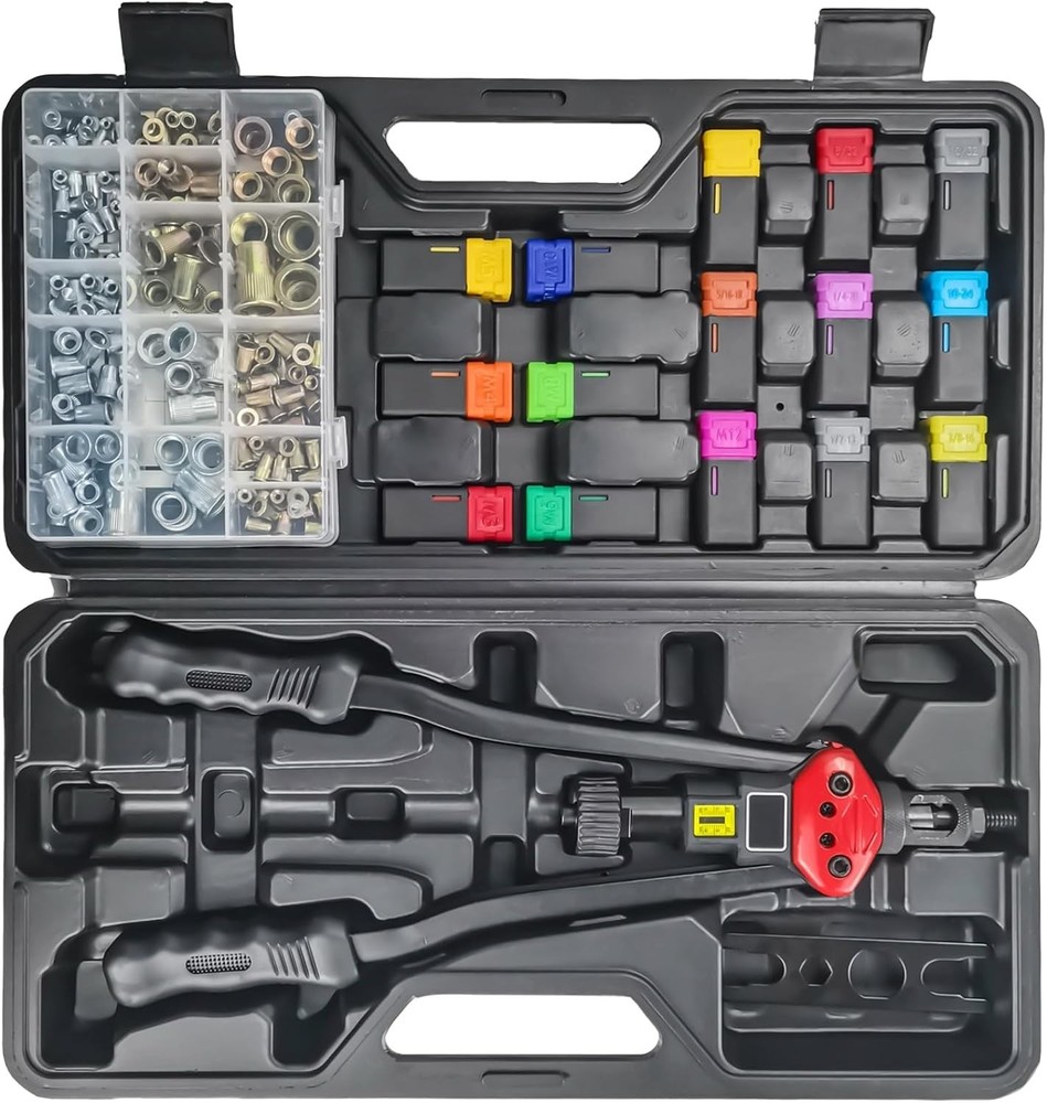 16" Lever Rivnut Tool Kit w/ Visual Stroke 15 Mandrels #AFreeship