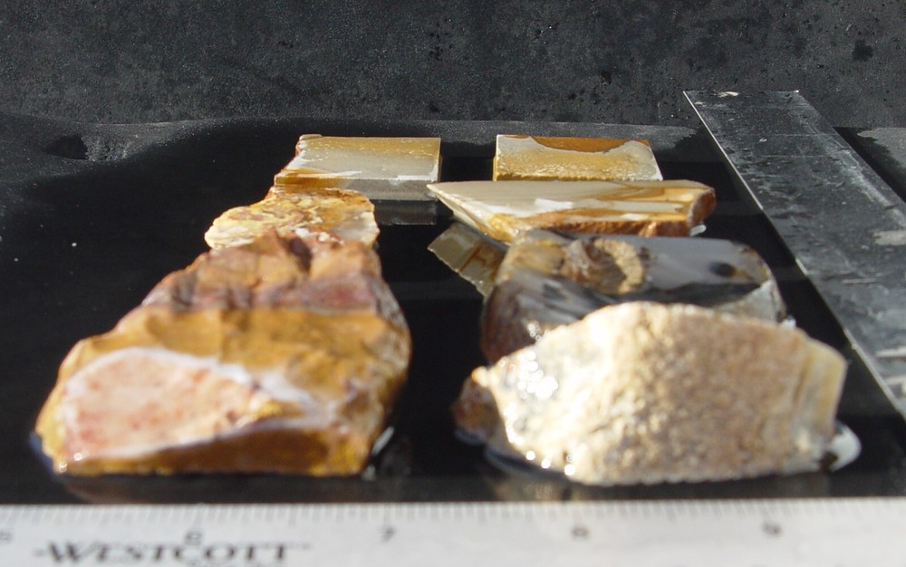 Lapidary Slabs agate jasper Lot 4