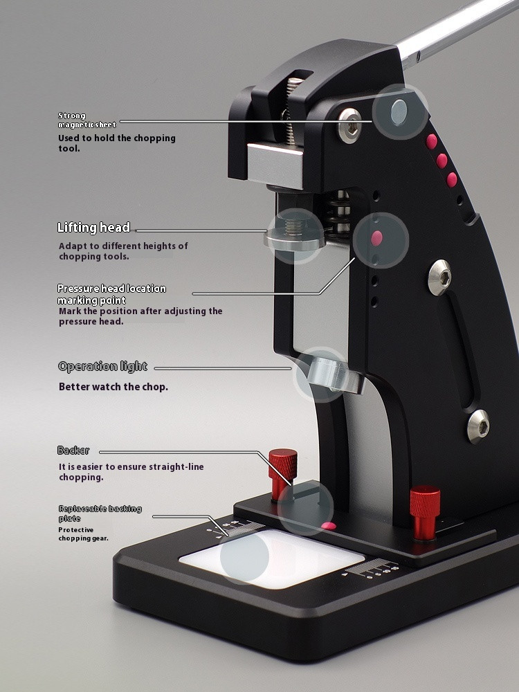 Hand Punch Press Silent Small Handmade Leather Making Punching Machine