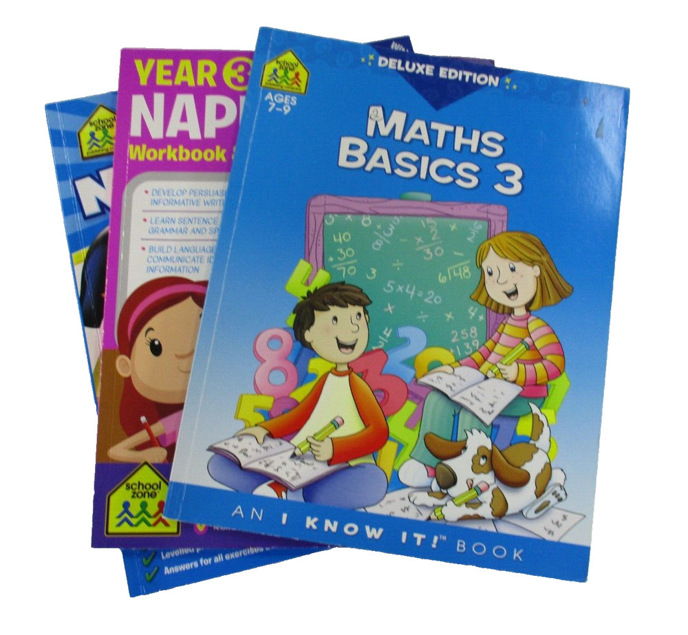 Maths Basics 3 Naplan Writing Naplan Reading Complete with Stickers Educational