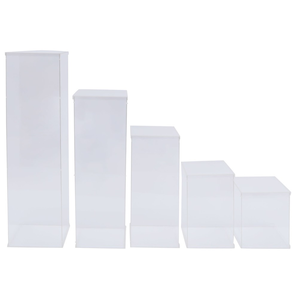 Acrylic Display Box Rectangular Floral Display Box Freestanding New 5 Pieces